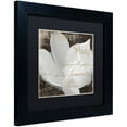 thumbnail image 2 of Trademark Fine Art "Fleurs Blanc II" Canvas Art by Color Bakery Black Matte, Black Frame, 2 of 4