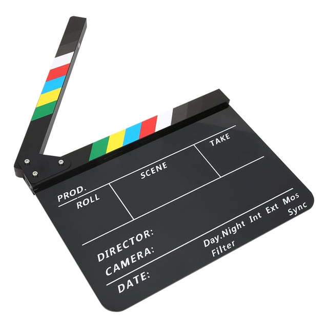 Claqueta Director Claqueta Video Escena Claqueta Película Acción Claqueta Acrílico Claqueta Película Acción Claqueta LHCER Descripción de la referencia