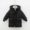 thumbnail image 2 of REDARER Girls Long Down Coat Winter Warm Insulated Mid Length Jacket with Hood for Toddlers and Kids,9-10 Years, 2 of 3
