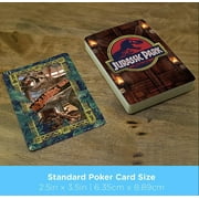 AQUARIUS Jurassic Park Playing Cards - Jurassic Park Themed Deck of Cards for Your Favorite Card Games - Officially Licensed Jurassic Park Merchandise & Collectibles, 2.5 x 3.5