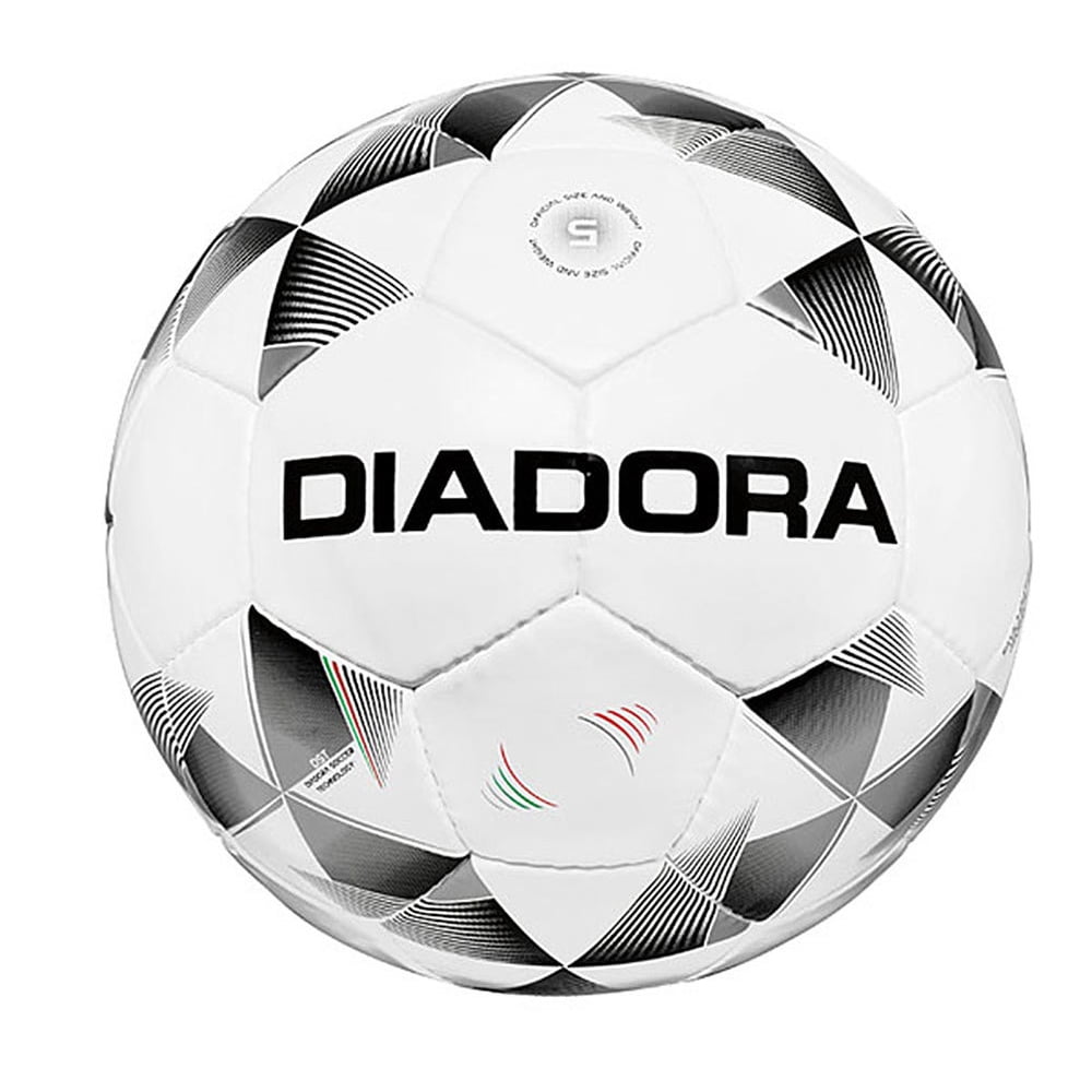 Diadora Stadio R Soccer Ball, Size 5, Black and White