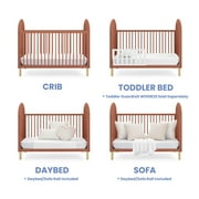 Delta Children Reese 4-in-1 Convertible Crib - Greenguard Gold Certified, Sedona/Natural