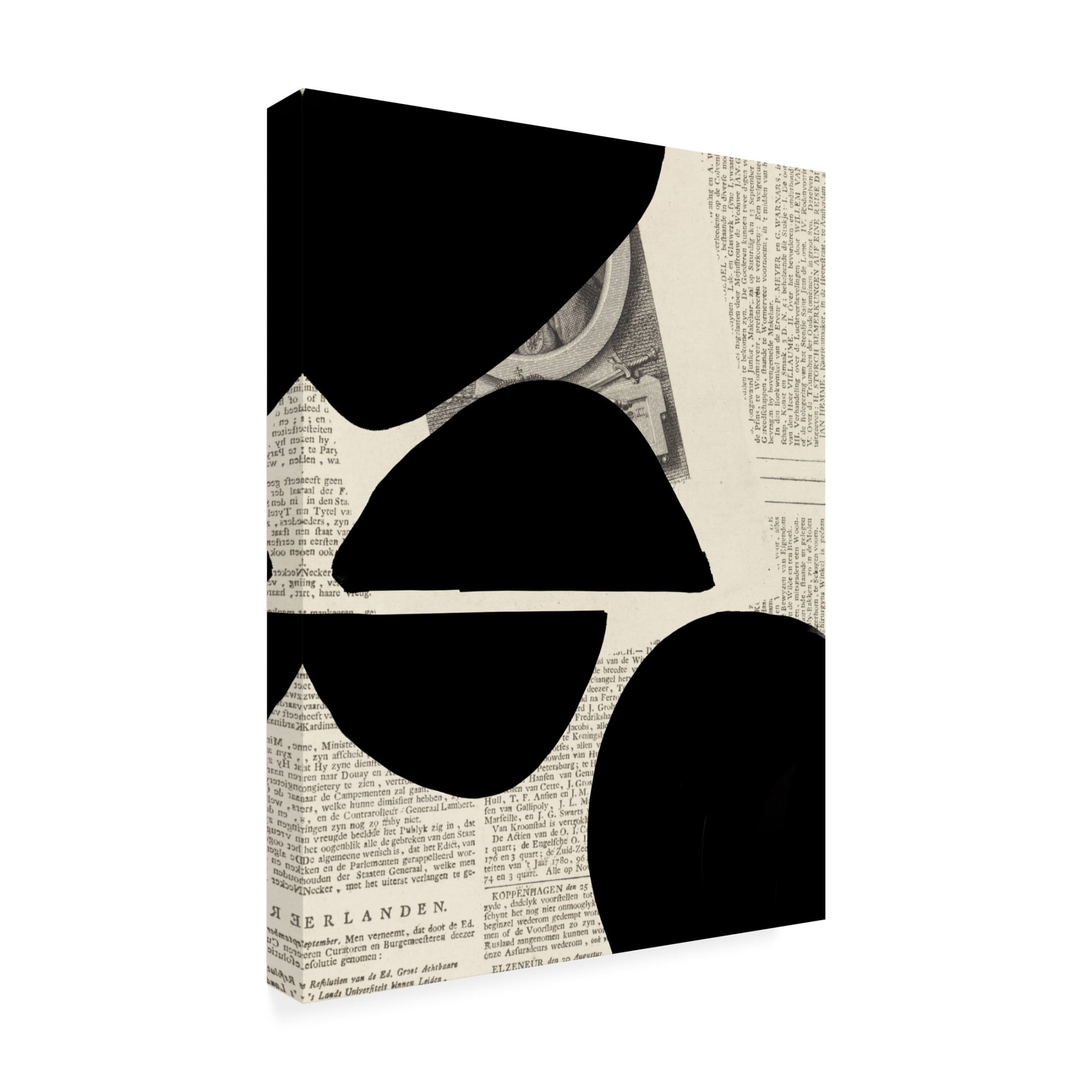 Trademark Fine Art Yopie Studio Abstract Paper VIII Canvas Wall Art