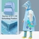 thumbnail image 2 of Chubasquero para niños con diseño de dinosaurio azul, impermeable, capa de lluvia, impermeable, con capucha, impermeable, reutilizable, 5-6 años, 2 of 5