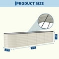 thumbnail image 2 of Gaderth 240x60x60cm Galvanized Steel Raised Garden Bed, Rust Resistant Metal Planter Box With Open Bottom Drainage, Easy Assembly Outdoor Garden Bed for Vegetables Flowers Herbs, Backyard Patio, 2 of 8