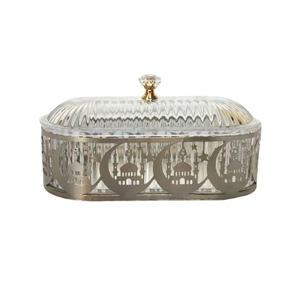 Middle Eastern Snacks Tray Ramadans Dessert Candy Storage Box Serving Plate Muslims Holiday Desktop Decoration