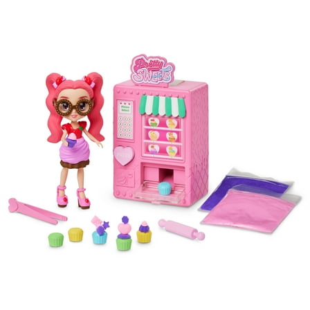 Pretty Sweets Chloe Cupcake 5-inch Doll & Vending Machine Playset, Children Ages 3 