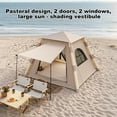 thumbnail image 4 of KFeng Inflatable Camping Tent for 4-8 People,Portable Family Tent with Instant Setup&Sun Protection,Khaki, 4 of 10