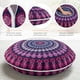 thumbnail image 2 of Almohada de suelo redonda Codi de espuma viscoelástica de 32 cm con forma de orquídea morada, 2 of 9