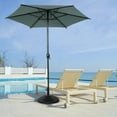 thumbnail image 6 of Abba Patio 11ft Outdoor Patio Umbrella w/ Push Button Tilt and Crank, 6 Ribs, Grey, 6 of 7