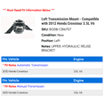 thumbnail image 2 of Left Transmission Mount - Compatible with 2012 Honda Crosstour 3.5L V6, 2 of 2