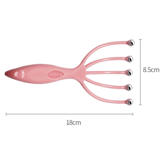 FurNest Rakes for Scalp Head Massage Masazer Do Glowy Scalp Massager Steel Ball Head for Head Finger Five Massager Relaxation Ma