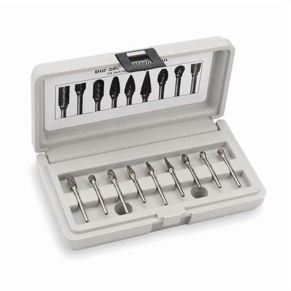 Widia Carbide Bur Sets,1/2,8 Pcs M40594