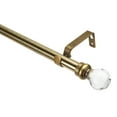 thumbnail image 3 of Home Details Crystal Ball Curtain Rod 48-86" in Antique Brass, 3 of 3