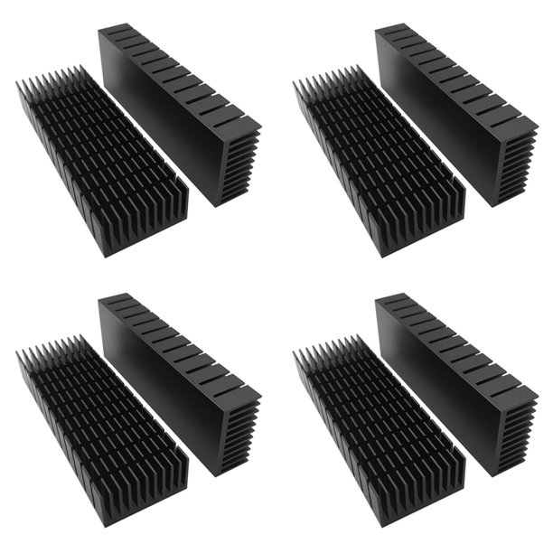 Kit de Disipador de de 8 Piezas de 40 mm 120 mm X 40 mm X 20 Mm, Disipador de de Aluminio Enfriador para MóDulo TéRmico LED Peltier de RefrigeracióN