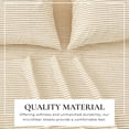thumbnail image 4 of Great Bay Home Striped Ultra-Soft Microfiber Sheet Set (Queen, Stripe - Sand), 4 of 9