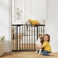 thumbnail image 2 of PawHut 30"-41" Baby Gate, Pet Gate with 2 Extension Kit, Auto-Close, Black, 2 of 9