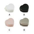 thumbnail image 6 of Amaiiu PU Heart Jewelry Organizer Large Capacity Zipper Storage Box Earring Necklace Rings Ear Studs Portable Holder for Champagne, 6 of 10