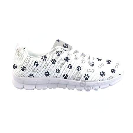 

Shoes Woman Platform White Sneakers Cartoon Dog Paw Design Girls Casual Flatshoes New Arrival Footwear For Custom Zapatillas