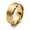 Gold, variant on Gold Stainless Steel Plain Band Ring For Women Color 8mm Statement Matte Size 8 R18