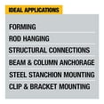 thumbnail image 4 of DEWALT Ensemble de Perceuse à Marteau Rotative 20V MAX* XR, Poignée en D, 1 Po (DCH133M2), 4 of 5