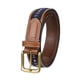 thumbnail image 1 of Cinturón Tommy Hilfiger de tela con incrustaciones de cinta azul marino para hombre, 1 of 6