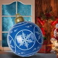 thumbnail image 4 of 23.6" Large Inflatable Christmas Balls, PVC Decorated Christmas Ball with Snowflake, Outdoor Xmas Inflatable Ball Decoration for Holiday Yard Tree Front Door Garden Patio Decor, 4 of 7