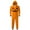 Dad-Orange6, variant on Vividxx Family Matching Pajamas Men's Halloween Parent Child Printed Hooded Zipper Home Jumpsuit Halloween Pumpkin Pajamas For Dad Comfortable