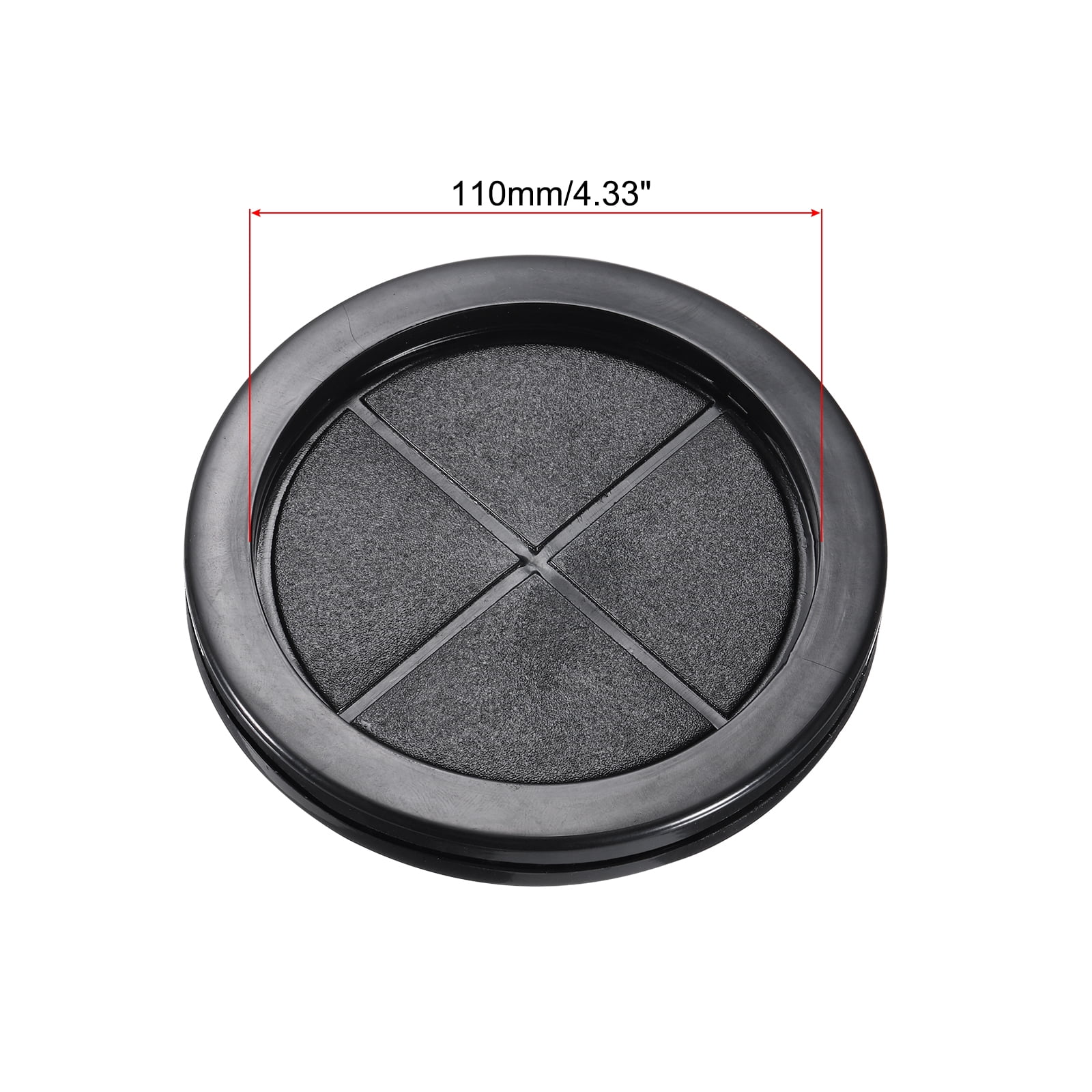 Rubber Grommet Round Double-Sided Mount Dia 120 mm ID 110 mm for Wire Protection Pack of 10