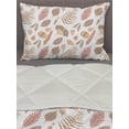 thumbnail image 3 of Autumn Comforter & Sham Bedding Set, Seasonal Ornaments Fall Colorful Leaves Calm Tones Illustration Print, 3 pcs Duvet Set Microfiber Filling Quilt, 5 Sizes, Warm Taupe and Pale Peach, by Ambesonne, 3 of 4