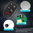 thumbnail image 4 of Control remoto de entrada sin llave Unique Bargains OUCG8D-440H-A para Honda Odyssey 2001-2002 5 botones, 4 of 7