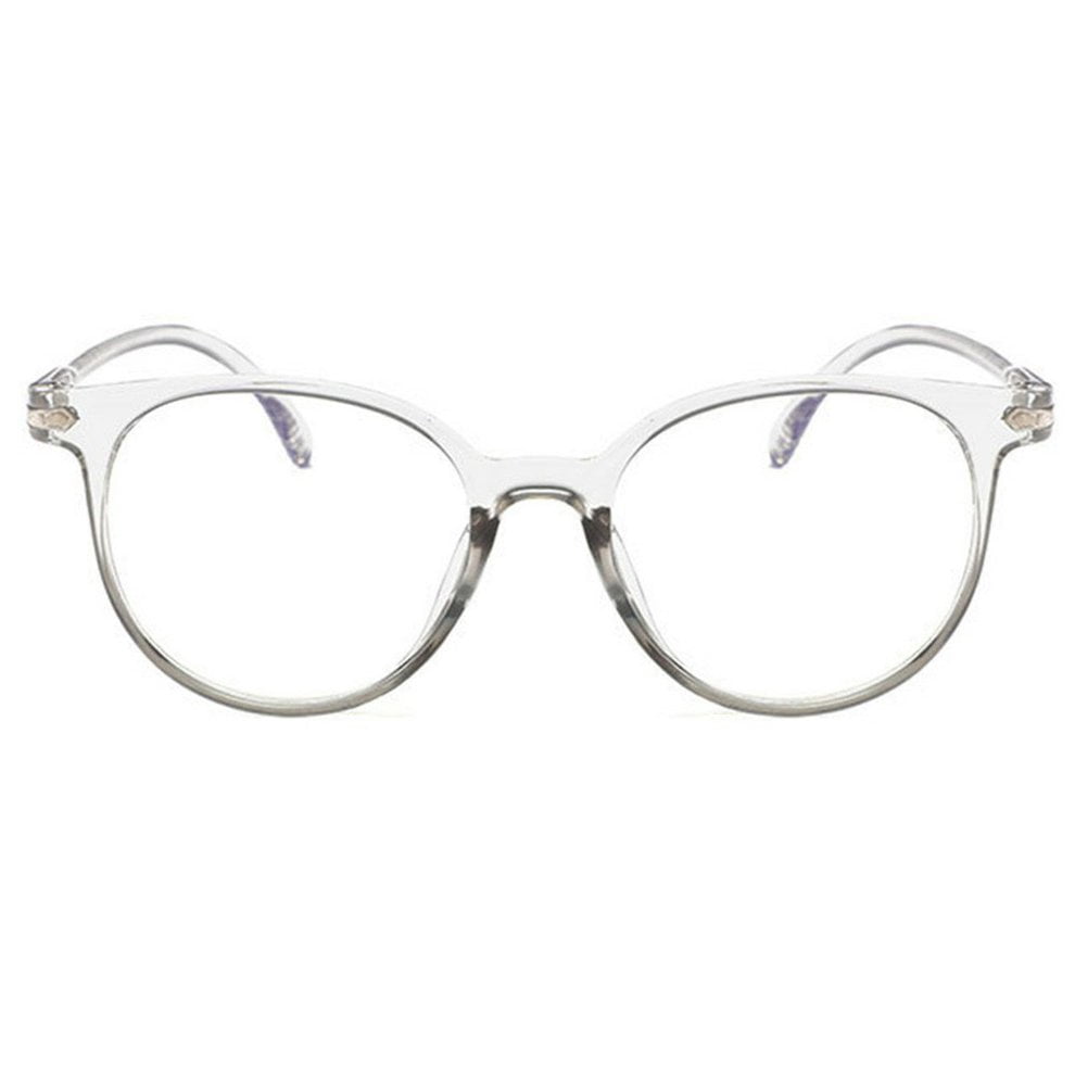 round vintage clear lens glasses