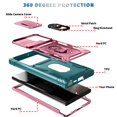 thumbnail image 5 of Procase for Samsung Galaxy A53 5G Case Built-in Slide Camera Cover,Heavy-Duty Magnetic Kickstand Rugged Case Shockproof/Dust/Drop Proof 3-Layer Durable Case for Galaxy A53 5G,Pink+Green, 5 of 7