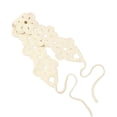thumbnail image 4 of Helii Women's Crochet Head Scarf Head Wrap – Handmade Knotted Kerchief Hair Scarf, Floral Tie Back Bandana Headband, Boho Vintage Hair Wrap for Music Festival White,One Size, 4 of 7