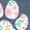 HEATHER BLUE, variant on Instant Message - Floral Dog Paw Prints Short Sleeve Graphic T-Shirt