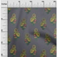 thumbnail image 1 of oneOone Silk Tabby Fabric Leaves|Swirl & Floral Block Decor Fabric Printed BTY 42 Inch Wide, 1 of 4
