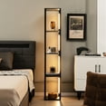 thumbnail image 4 of Costway Lampe sur Pied Moderne de 64 Pouces avec Ampoules DEL à Intensité Réglable à 3 Niveaux et Poteaux Rotatifs, 4 of 10