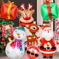 thumbnail image 2 of Globo navideño de pie con forma de Papá Noel, muñeco de nieve, alce, reno, inflable, decoración navideña para niños, Feliz Navidad, 2 of 5