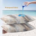 thumbnail image 4 of Lumbar Pillow Covers 20x12 Inch Set of 2, Beige Gray Waterproof Outdoor Pillow Covers, Abstract Grunge Mottled Neutral Texture Decorative Cushion Pillowcases for Couch, Sofa, Bed, Garden, Patio, 4 of 9