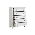 thumbnail image 6 of New Classic Furniture Jamestown Solid Wood 5-Drawer Chest in White, 6 of 8