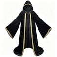 thumbnail image 2 of Hvyesh Wizard Robe with Hooded Halloween Vampire Witch Cloak Trendy Cosplay Costume, 2 of 7