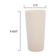 thumbnail image 6 of Mainstays - Cream Round Plastic Tumbler, 26-Ounce, 6 of 6