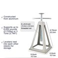 thumbnail image 2 of HLONK ”Aluminum RV Stabilizer Jacks  6000lb Capacity  Adjustable Height 11””-17””  with Cushioned Rubber Pads for Trailers and Campers”, 2 of 6