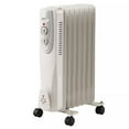 thumbnail image 6 of Portable Oil Filled Radiator Space Heater, 1500W, 7-Fin, 3 Heat Settings, White, 6 of 8