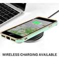thumbnail image 4 of Daxi for Love iPhone SE 2022/2020 Case, Soft TPU Protective Case, Flexible Electroplating - Mint Green, 4 of 15