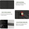 thumbnail image 3 of Hemoton Weatherproof Black Plastic Outdoor Storage Cabinet for Garage and Patio Organization, 3 of 10