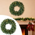 thumbnail image 2 of Christmas Lighted Wreath, 15.7" Battery Operated Artificial Christmas Wreaths for Front Door with Lights, Christmas Decoration for Door Windows Wall, 2 of 7