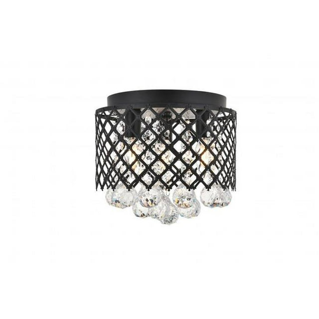 Living District LD5010F10MB Tully 3 Light Matte Black Flush Mount