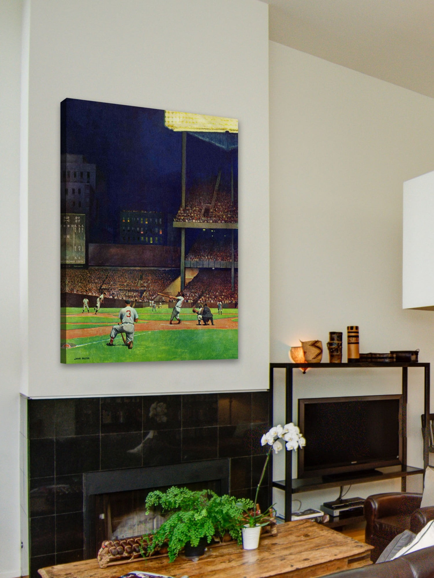 Marmont Hill Yankee Stadium by John Falter Painting Print on Canvas