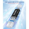 thumbnail image 4 of Unidad flash USB C de 32 GB, paquete de 5 unidades, doble unidad USB 3.0 de Wooolken, 4 of 8